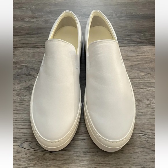 The Row Other - NIB Men’s The Row Dean Leather Slip-On Sneakers // White Sz 9D